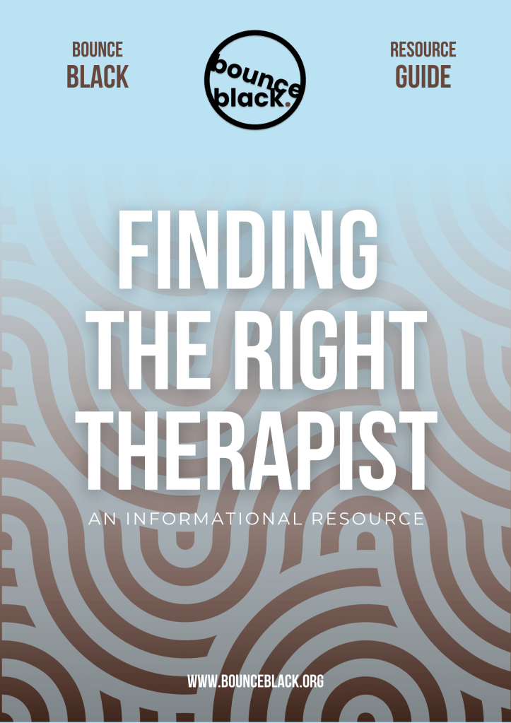 Cover image for the Bounce Black Guide to Finding the Right Therapist